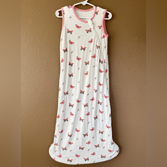 Kyte BABY Other - Kyte Baby pink Butterfly dandelion medium 18-36 pounds bamboo Sleepsack EUC
